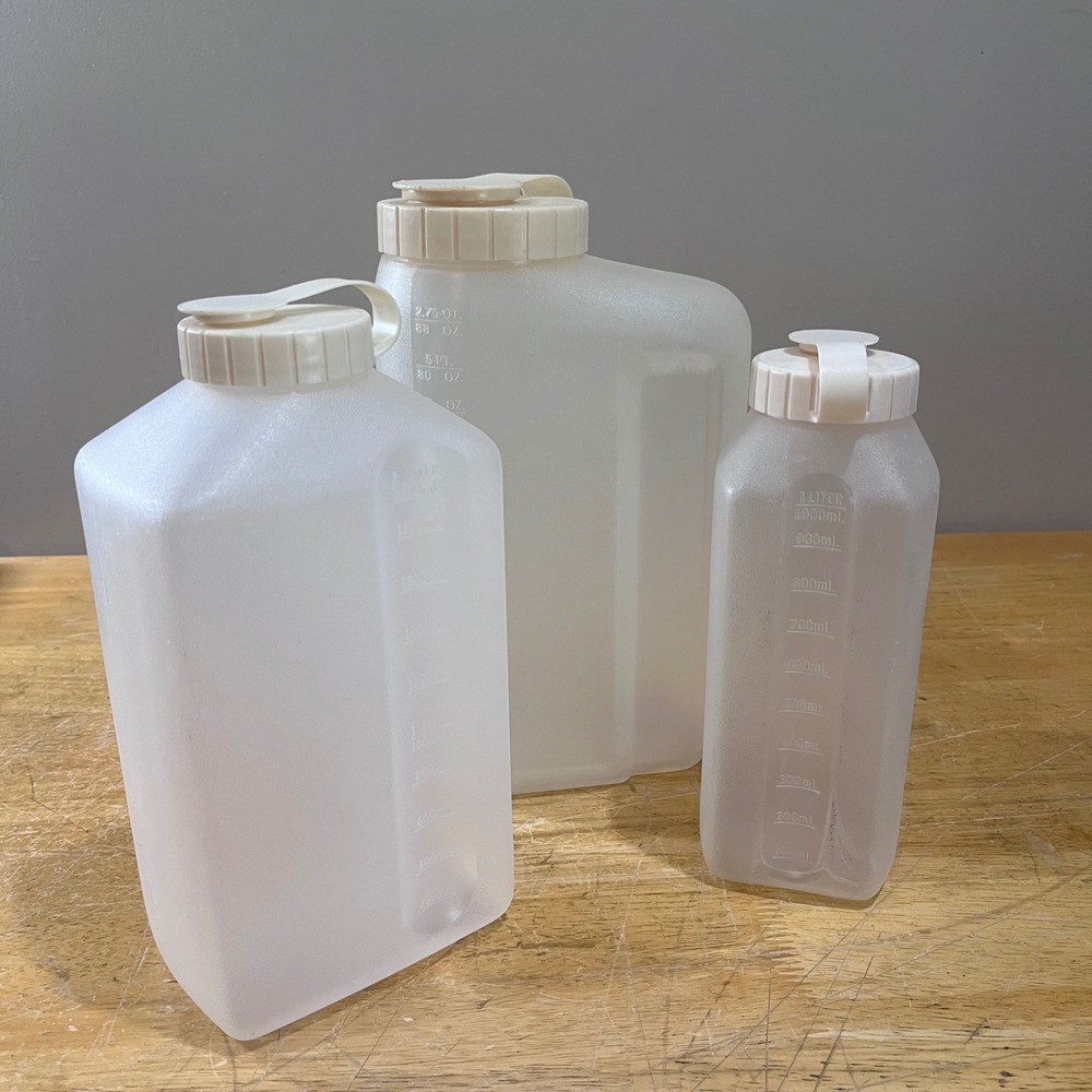 Vtg Rubbermaid Servin Saver Pitcher Set 3 Frosted Juice Decanter 90s Kitchenware